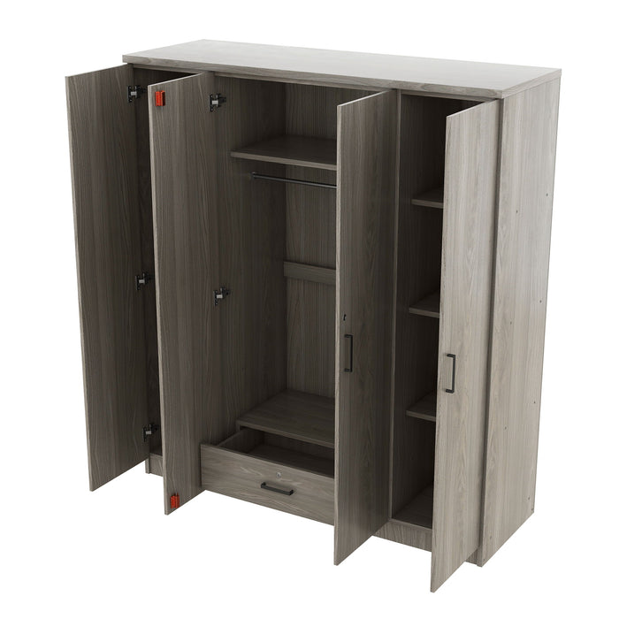 4 Door Wardrobe With 1 Drawer