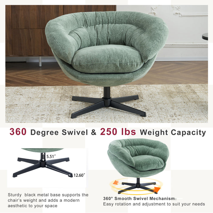 Modern Chenille Office Chair With 360 Degree Swivel