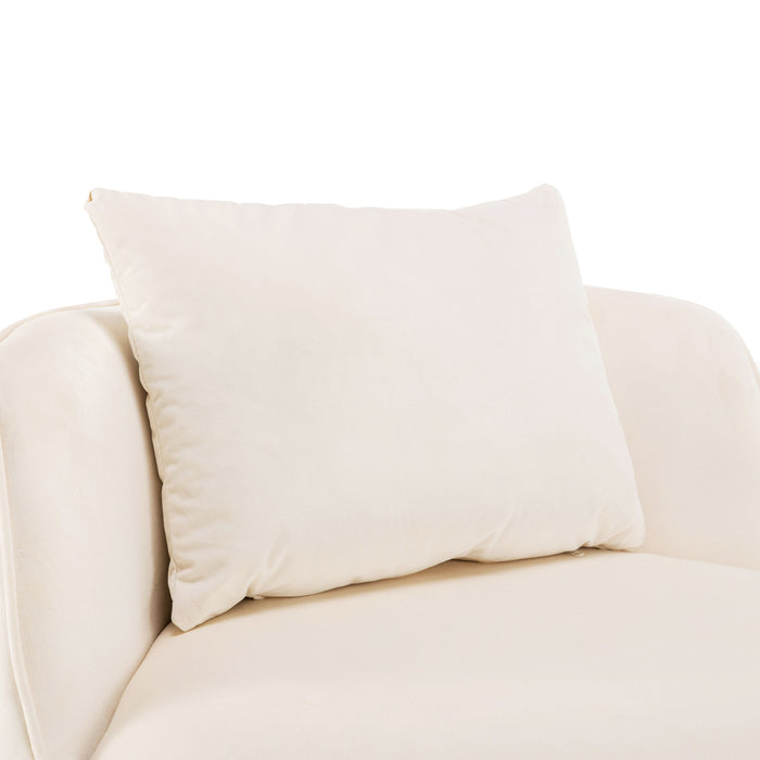 360 Degree Swivel Over Sized Upholstered Barrel Chair