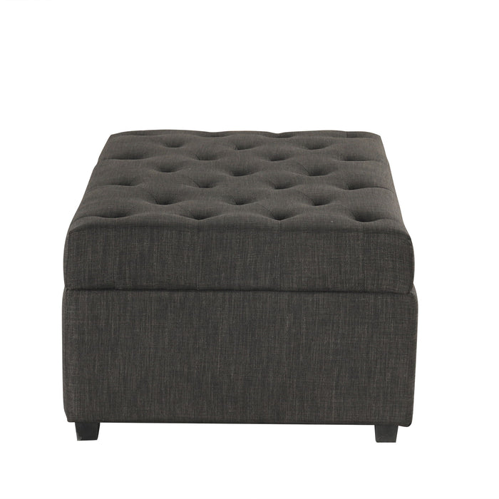Convertible Folding Sofa Bed Ottoman With Memory Mattress And Tufted Design