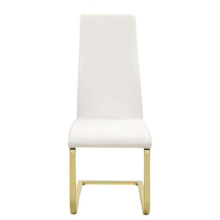 Whittingham - Dining Side Chair (Set of 4) - White / Gold