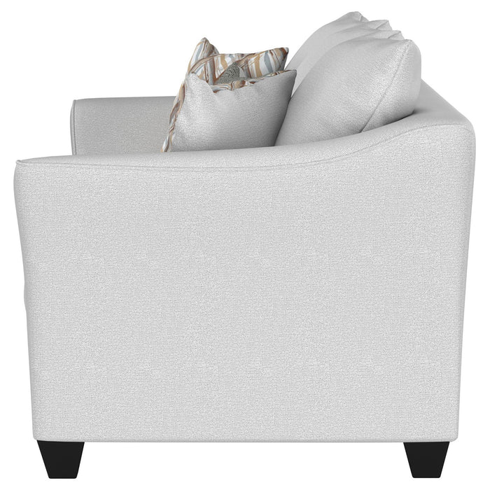 Salizar Upholstered Flared Arm Sofa Sand