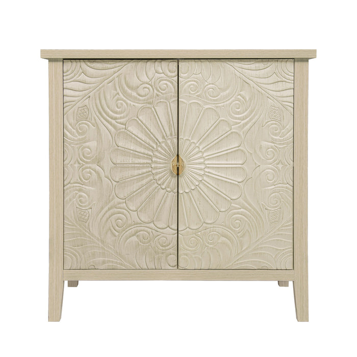 2 Door Cabinet, American Furniture, Suitable For Bedroom, Living Room, Study - Natural