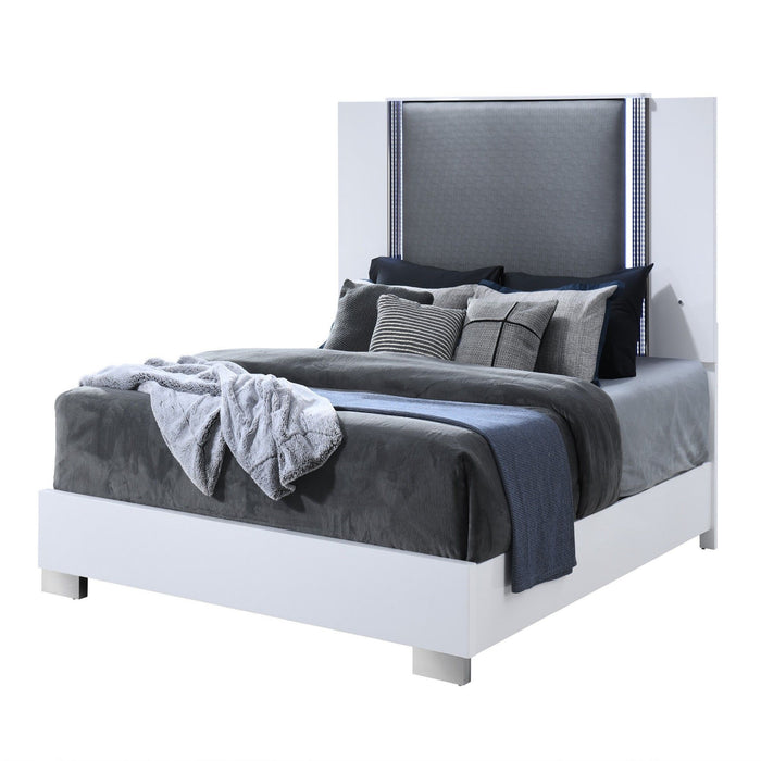 Moon - 5 Pieces Bedroom Set With LED Accent