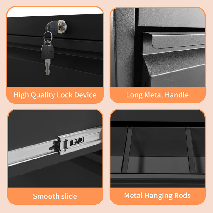Premium Drawer Metal Lateral File Cabinet With Lock