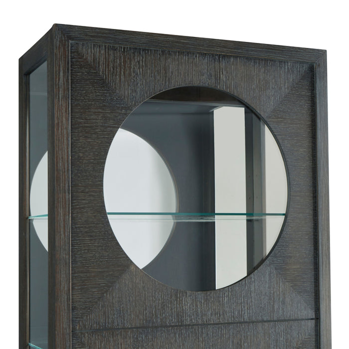 Pulaski Accents - Side Entry Curio Cabinet - Dark Wood