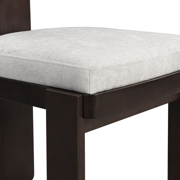 Upholstered Dining Fabric Side Chairs (Set of 2)