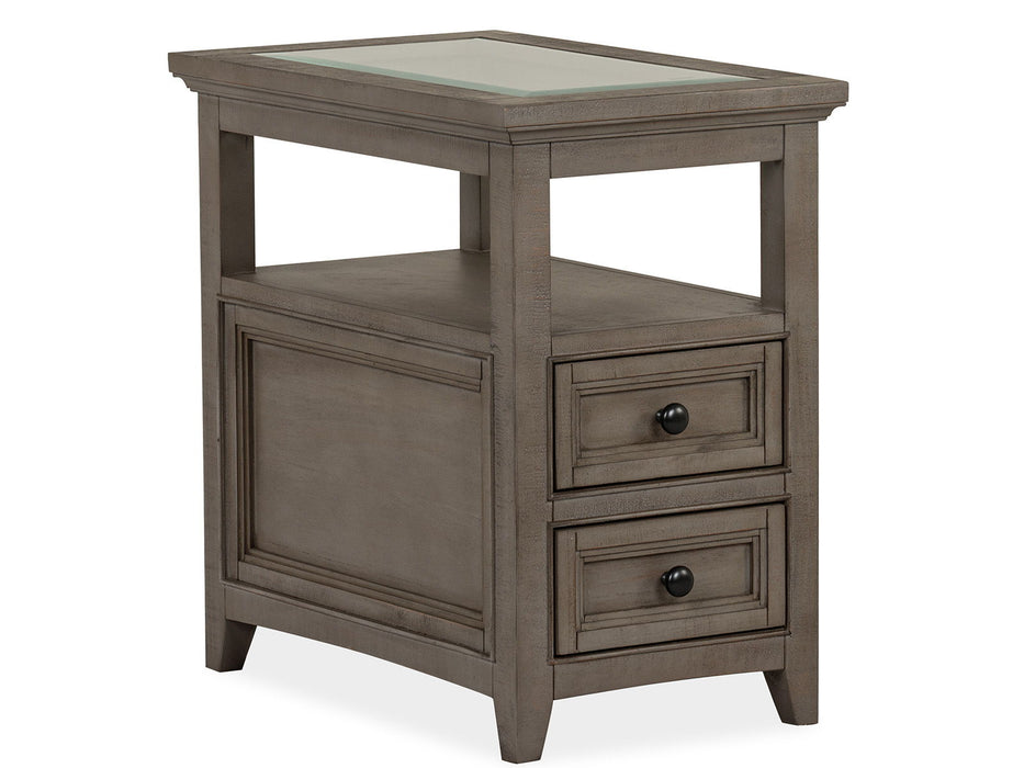 Paxton Place - Chairside End Table - Dovetail Gray