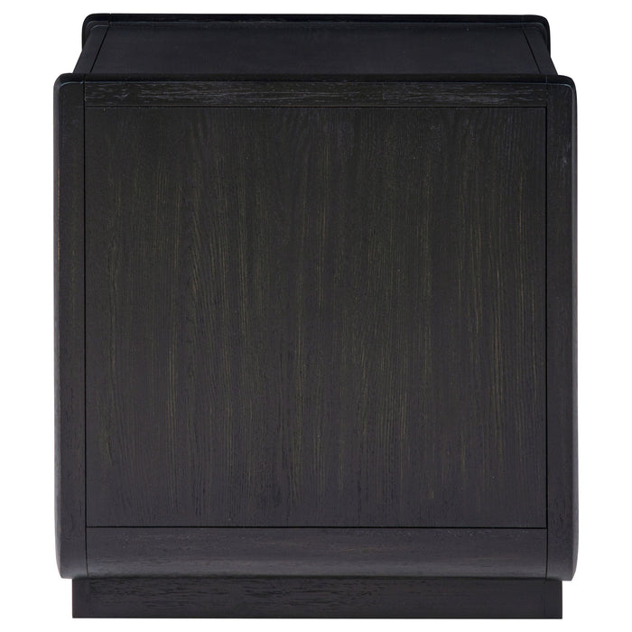 Leandro 1-drawer Wood Occasional Side End Table Burnished Black