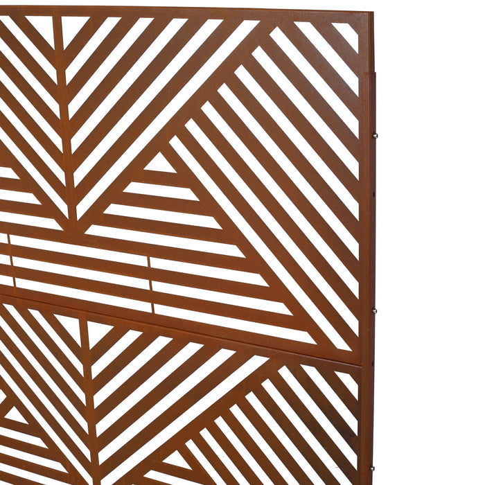 Freestanding Outdoor & Indoor Freestanding Metal Privacy Screen