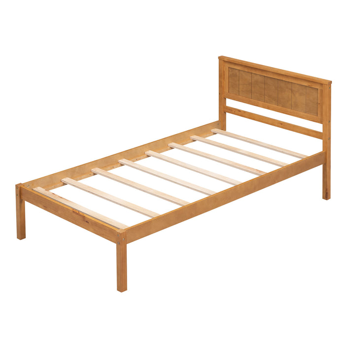 Platform Bed Frame With Headboard