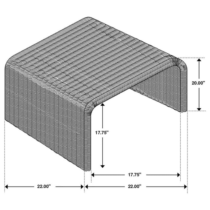 Cahya - Woven Rattan Table