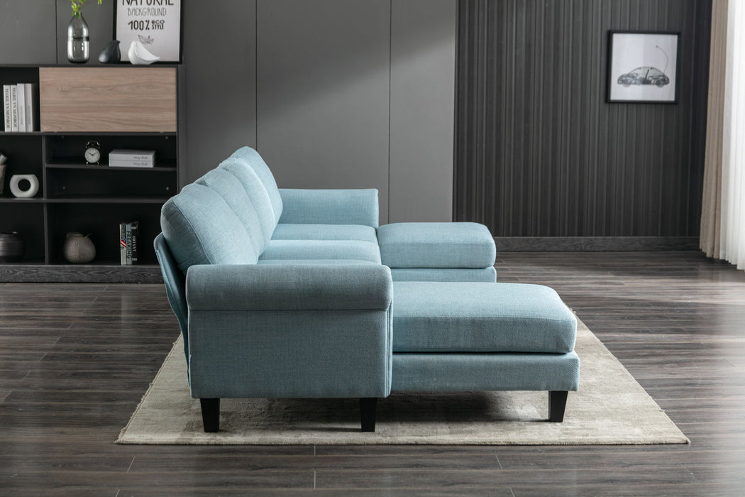 Coolmore Accent Sofa / Living Room Sofa Sectional Sofa - Light Blue