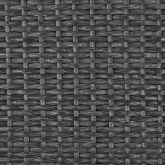 Enthrallia - Outdoor Wicker Bench With Foam Filled Cushion