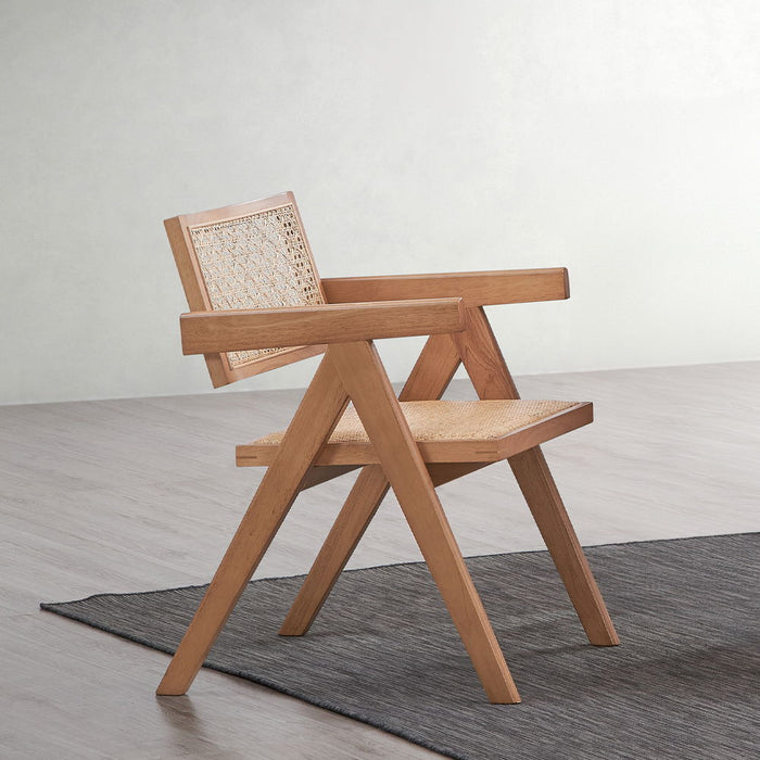 Velentina - Arm Chair Set of 2) - Rattan & Natural