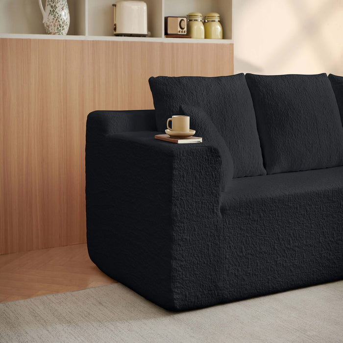 Modular Cloud Sectional Couch With L Shape Chaise, Deep Seat