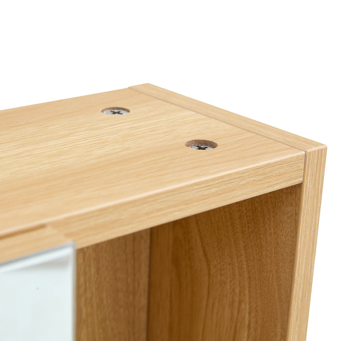 Bathroom Mirror Medicine Cabinet Wall Mounted With Shelves