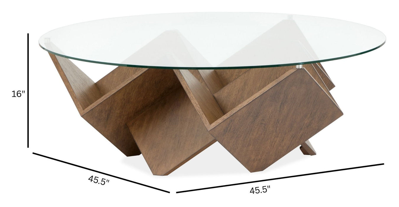 Vector - Round Cocktail Table - Russet