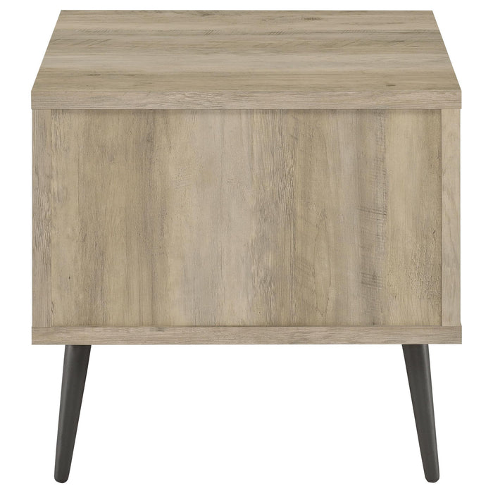 Welsh 2-piece Coffee and End Table Set Distressed Pine
