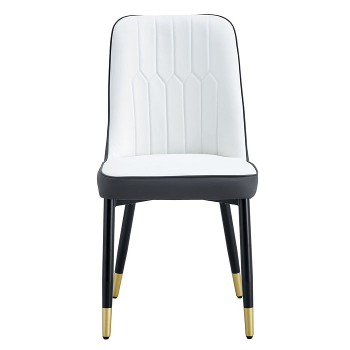 Modern Dining Chair With Metal Leg