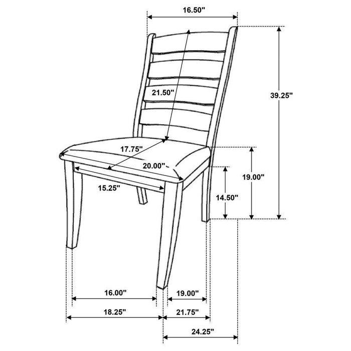 Danvers - Wood Dining Side Chair (Set of 2) - Brown Oak