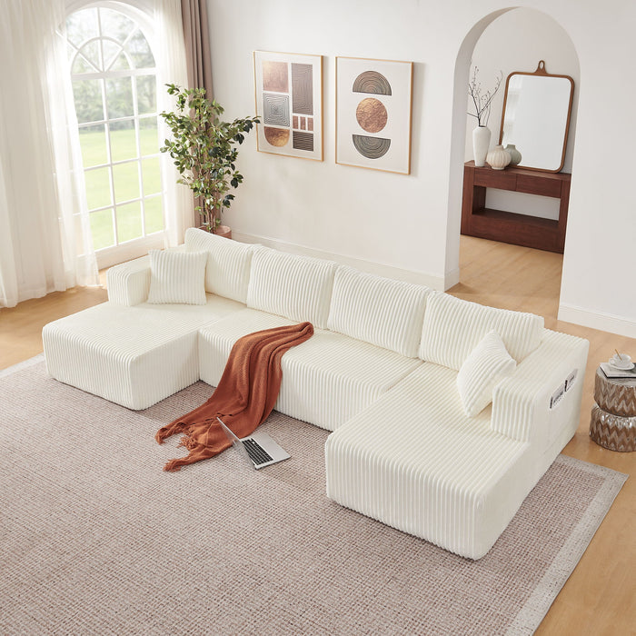 U - Shaped Modular Sectional Sofa For Living Room
