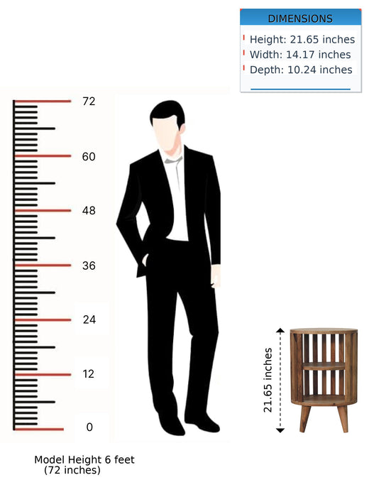 Ariella - Double Shelf Bedside