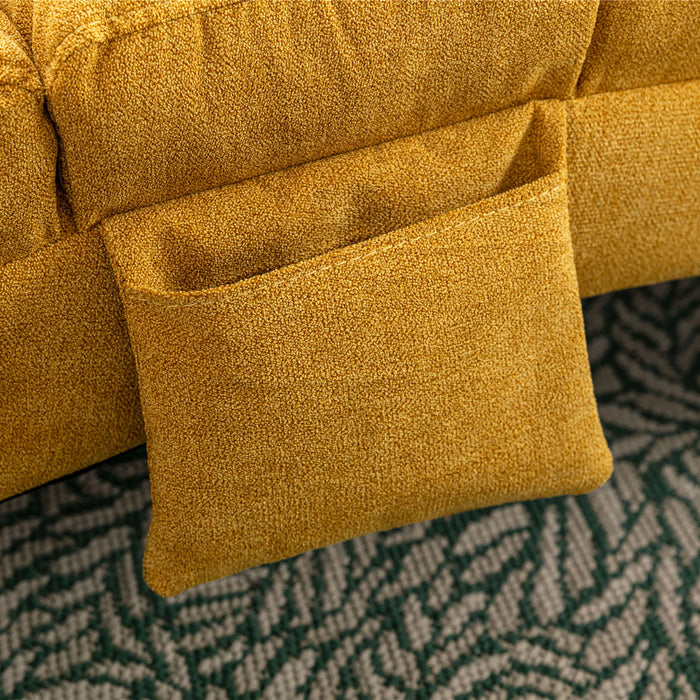 Massage Chaise Lounge Indoor With Remote Control, Ergonomic Electric Massage Lounger