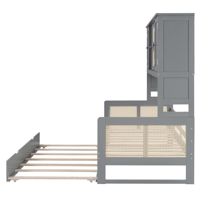 Daybed And All In One Cabinet And Shelf