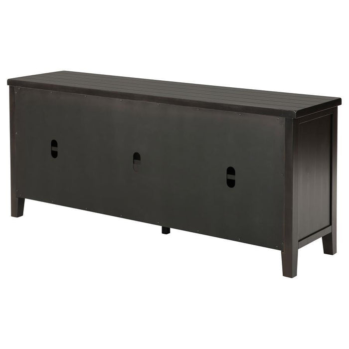 Concord - 2-Door TV Stand Console - Distressed Java