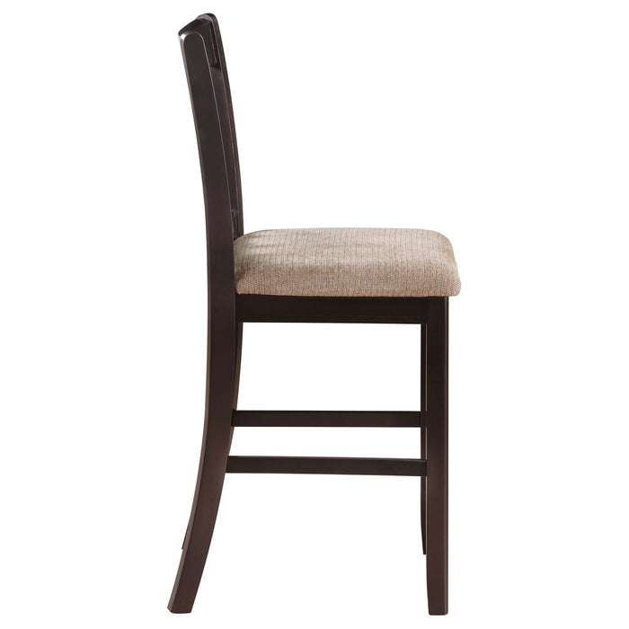Lattice Back Counter Height Stools (Set of 2)