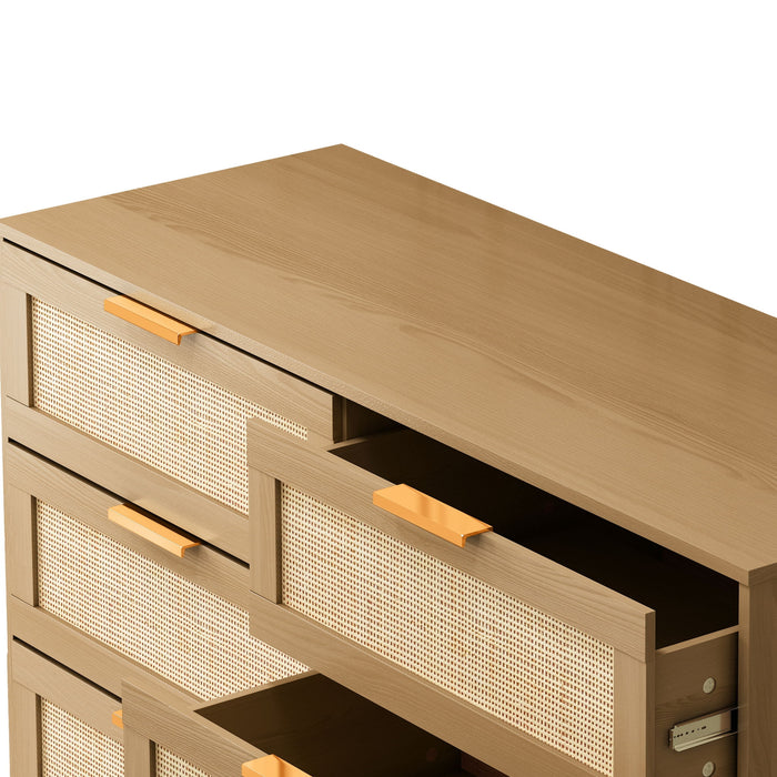 6 Drawer Storage Modern Cabinet For Bedroom