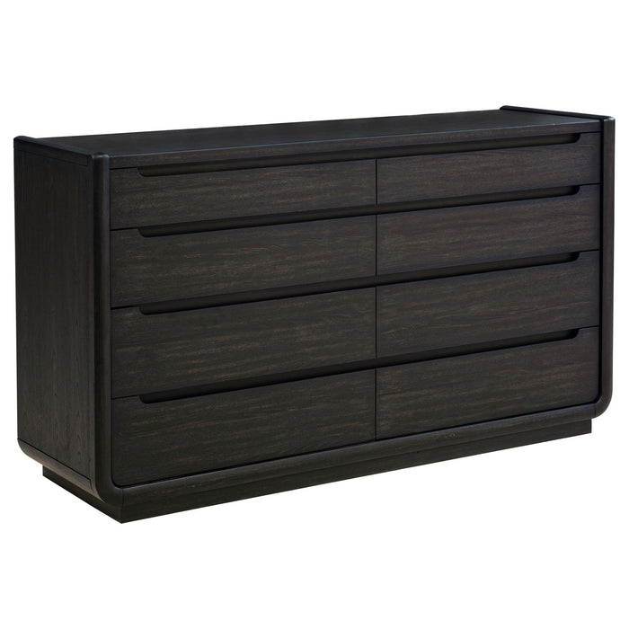 Leandro 4-piece Eastern King Bedroom Set Burnished Black
