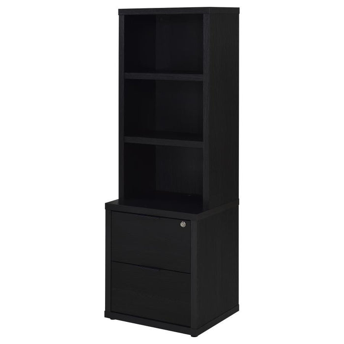 Westpark - 3-Shelf Bookcase USB And Lockable Drawer