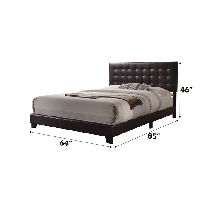 Masate - Queen Bed - Espresso Synthetic Leather