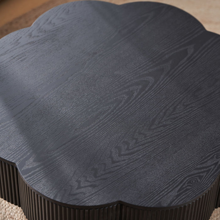 Modern Plum Blossom Shaped Coffee Table With Storage