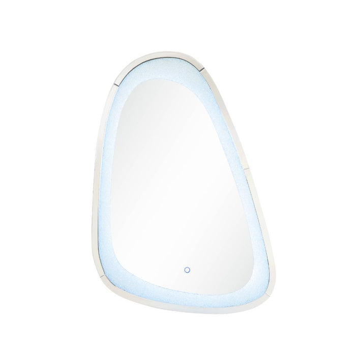 Noralie - 46" Accent Mirror With LED - Mirrored & Faux Diamonds