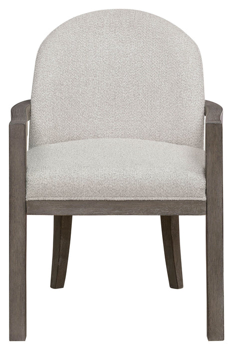 Anderson Park - Upholstered Host Chair - Moose Trail / Frontier Brown