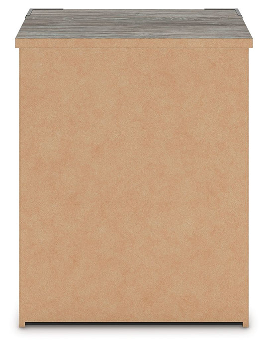 Frandern - Two Drawer Night Stand - Gray