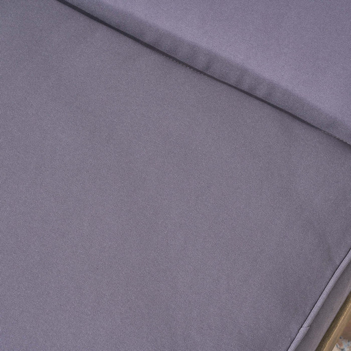 Ariana - Wood Chaise Lounge With Cushion