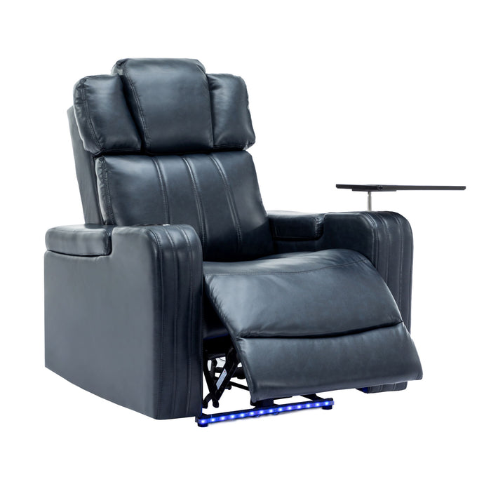 Power Recliner Theater Chair With Cooling Cup Holder, Bluetooth Speaker, LED Lights, USB Ports
