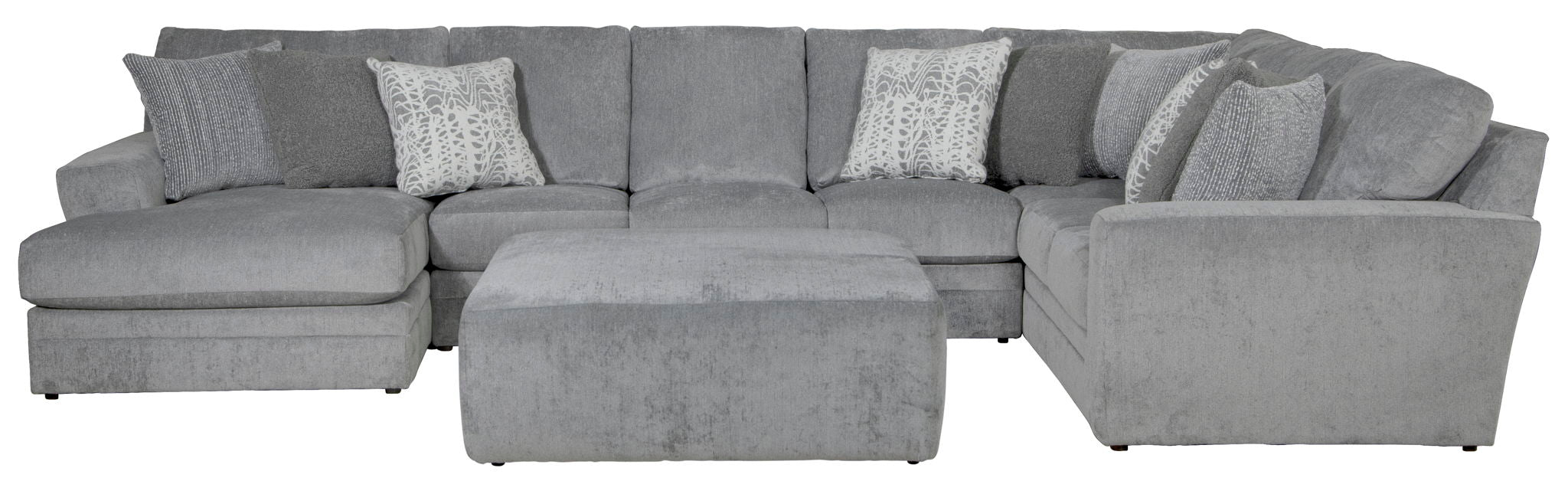 Glacier - Sectional With Cocktail Ottoman