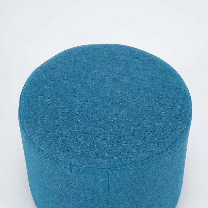 Nesting Ottomans, Round Coffee Table & Bench With Tray (Set of 2)