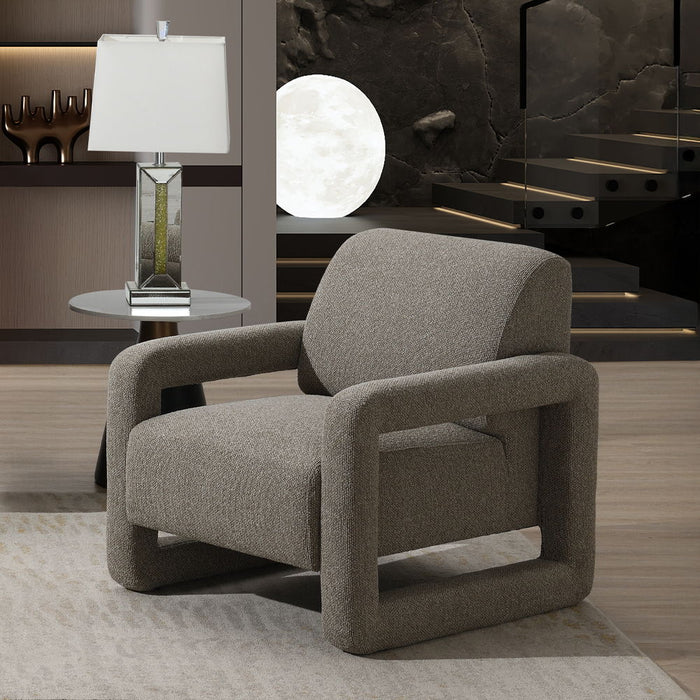 Glenda - Accent Chair - Gray Chenille