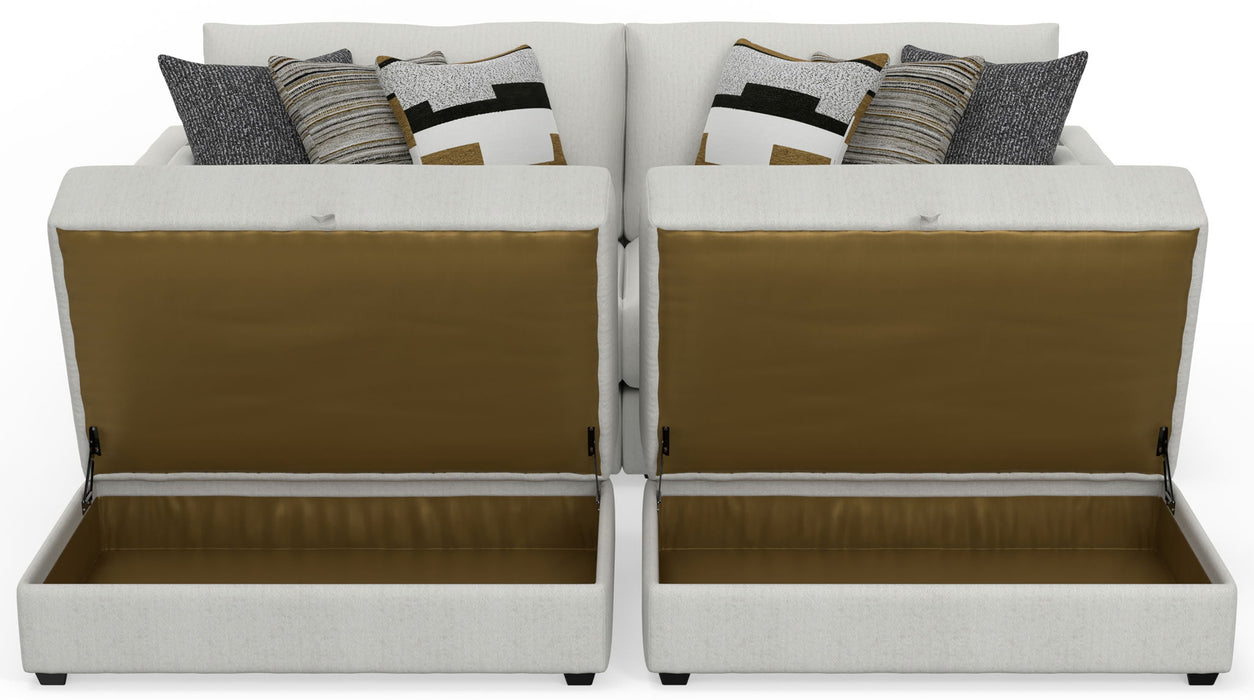 Trevor - Extra Deep Oversized Sofa With Included Storage Cocktail Ottoman