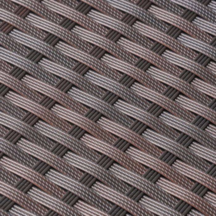 Luminant - Outdoor Side Table With Iron Frame - Brown