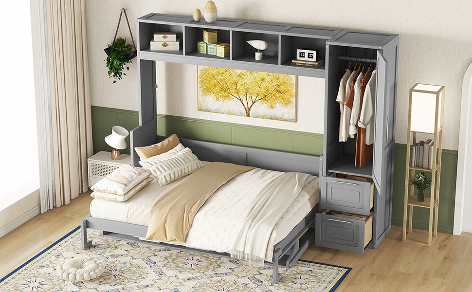 Murphy Wall Bed With Closet And Drawers