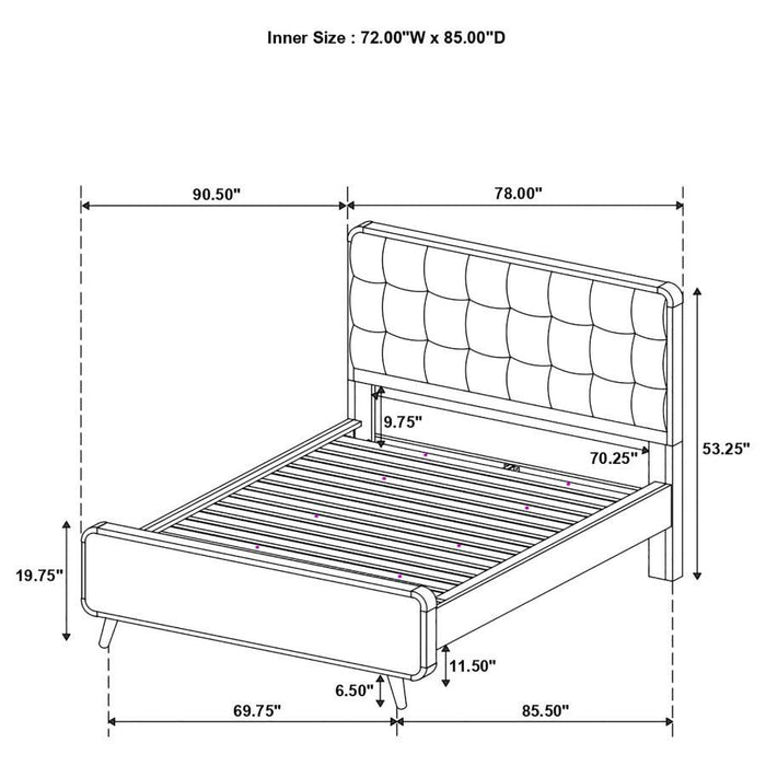 Robyn - Wood Panel Bed