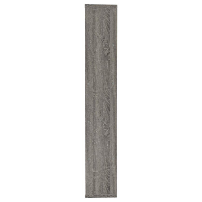 Harrison - 5-Shelf Bookshelf - Weathered Gray