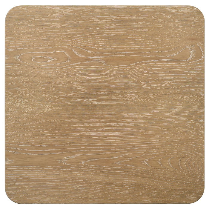 Castlewood Engineered Wood Accent Side End Table Light Oak